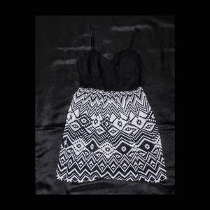 Three pink hearts spaghetti strap dress